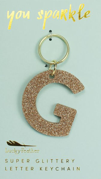 Glitter Keychain Letter G