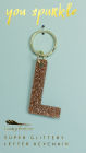 Alternative view 2 of Monogrammed Glitter Keychain L