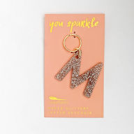 Title: Glitter Keychain Letter M