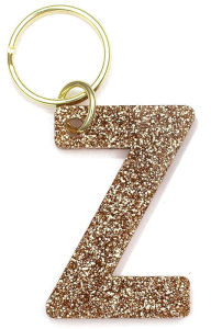 Title: Glitter Keychain Letter Z