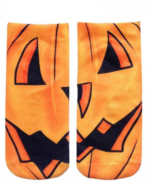 Jack-o'-Lantern Socks