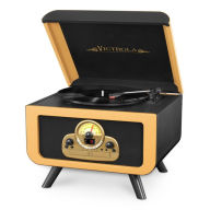 Title: Victrola 5-in-1 Vintage Tabletop Record Player with Bluetooth and CD Player