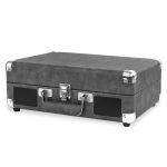 Alternative view 2 of Bluetooth Suitcase Record Player with 3-speed Turntable - Grey