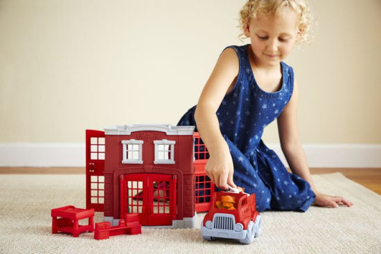 toddler fire station playset