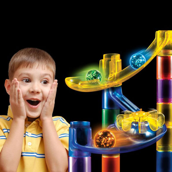 Glow-in-the-Dark Marble Run by National Geographic (50 Piece Set)