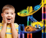 Alternative view 7 of National Geographic Glow-in-the-Dark Marble Run 115 piece
