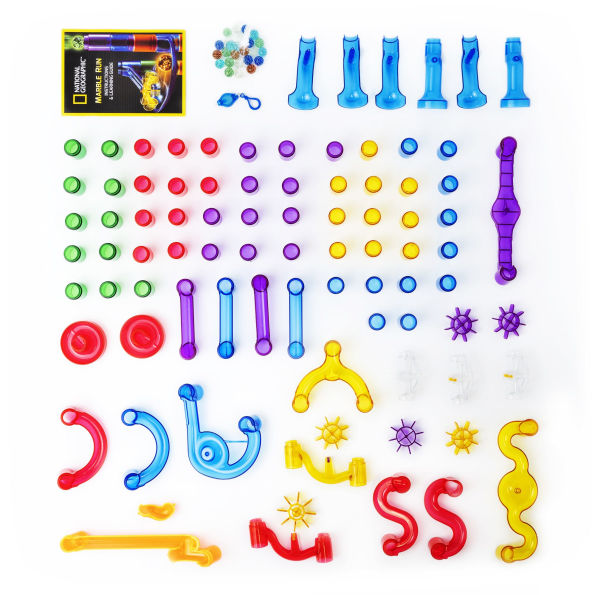 National Geographic Glow-in-the-Dark Marble Run 115 piece