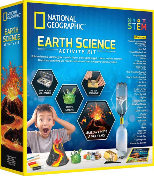Over 15 Science Experiments & STEM Activ NATIONAL GEOGRAPHIC Earth Science Kit 