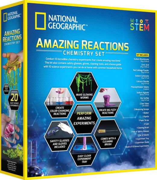 6-in-1 Science Kit for Kids - Chemistry Experiments, Crystal Growing, Fizzy  Reactions, and More - DIY STEM Educational Learning Science Kits - Ages