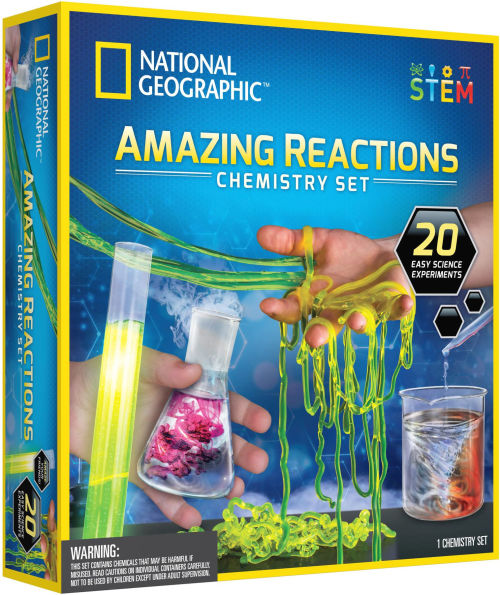 National Geographic Amazing Reactions Chemistry Set