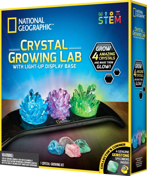 National Geographic Crystal Growing Lab with Light up Display Base