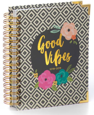 2018 2019 carpe diem good vibes 17 month spiral planner academic planners 2019 17