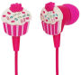 Ear Buds with Mic Cupcake Style