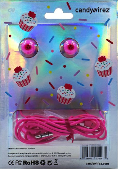 Ear Buds with Mic Cupcake Style