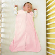 Title: Halo SleepSack wearable blanket, 100% polyester microfleece, size medium 16-24 lbs, soft pink