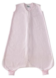 Halo SleepSack Early Walker wearable blanket, 100% polyester microfleece, size large 12-18 mos, soft pink