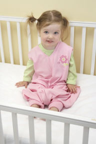 Title: Halo SleepSack Early Walker wearable blanket, 100% polyester comfort mesh, size large 12-18 mos, pink