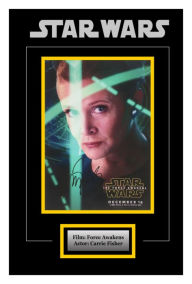 Star Wars - Signed Carrie Fisher as Princess Leia Movie Photo - Framed Artist Series