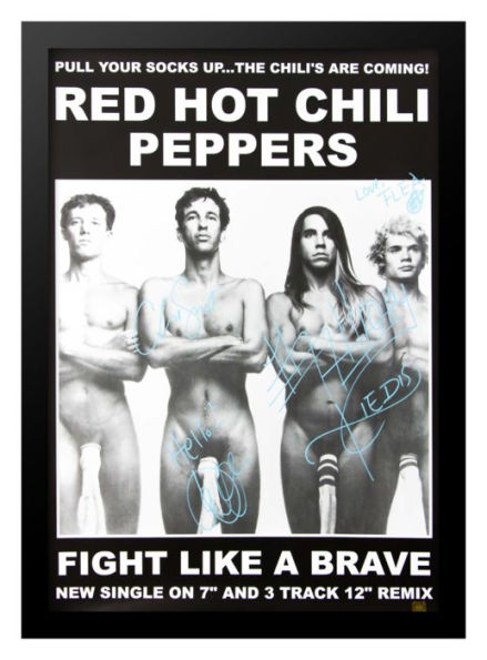 Red Hot Chili Peppers' 'FIGHT LIKE A BRAVE' Signed Poster