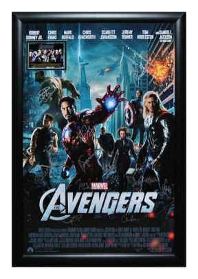 Avengers Cast Signed Limited Edition Movie Poster by LuxeWest | Barnes ...