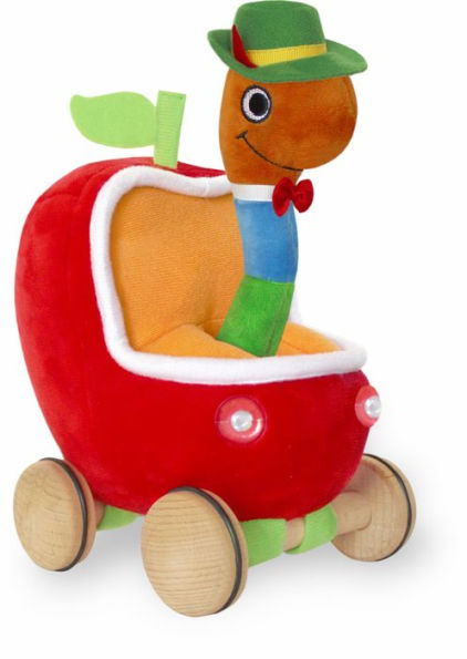 Lowly Worm Soft Toy w Applecar