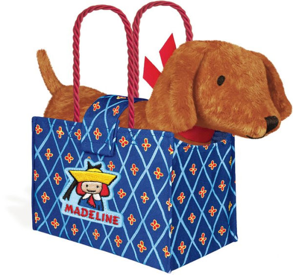 Genevieve the Dog in Madeline Tote Bag 9"