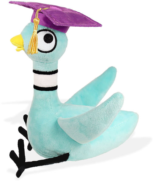 The Pigeon Graduation Soft Toy