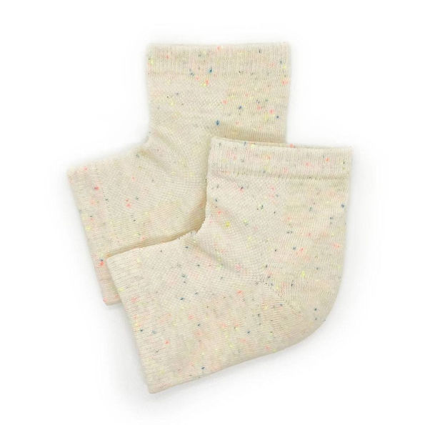 Rainbow Speckle Moisturizing Heel Socks