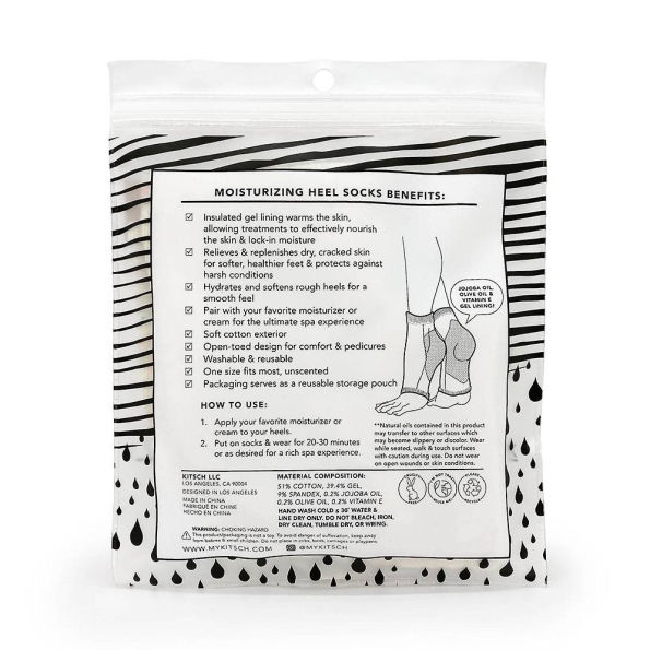 Rainbow Speckle Moisturizing Heel Socks