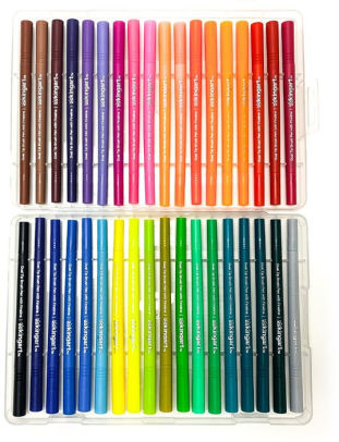 Dual Tip Brush Pen with Fineliner - 36 pcs by KINGART | Barnes & Noble®