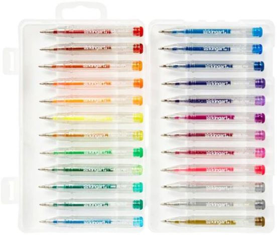 Mini Gel Pens in Case - 24 pc Set