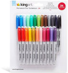 Alternative view 1 of Permanent Fine Tip Markers - 24 pc Set