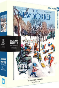 Title: Sledding in the Park 500 piece jigsaw puzzle