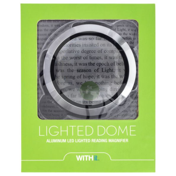 Lighted Dome Magnifier - Black