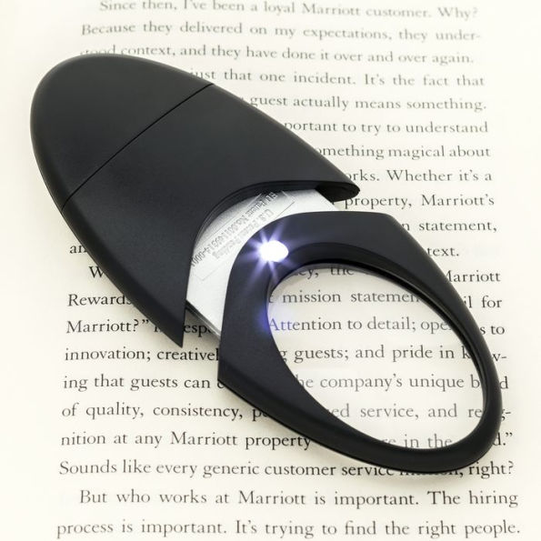 Oval Lighted Travel Magnifier