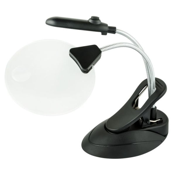 Lighted Table Lamp Magnifier - 4 LED's 4" lens