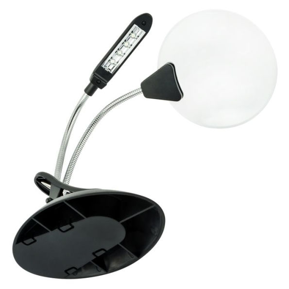 Lighted Table Lamp Magnifier - 4 LED's 4" lens