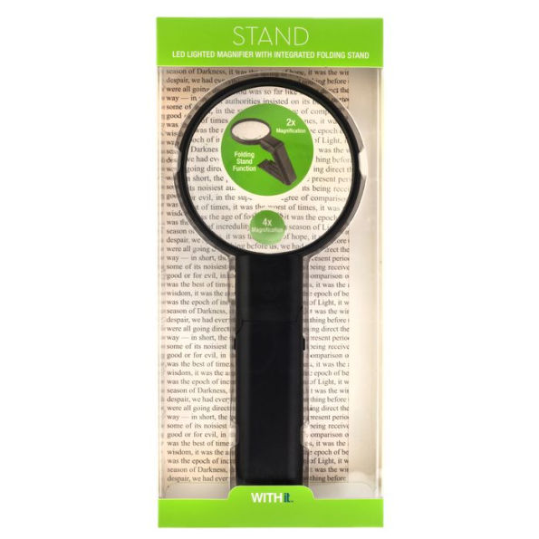 SecurityMan Hand Held Magnifying Glass with Light (2 Bright LEDs) - 3X 5X  Illuminated Magnifier Lens XMAGNIFY - The Home Depot