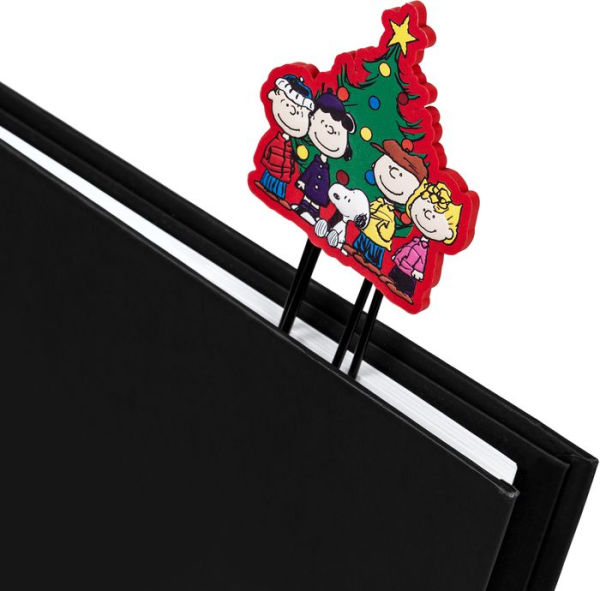 Peanuts Silicone Paper Clip Bookmark - Peanuts Gang Holiday