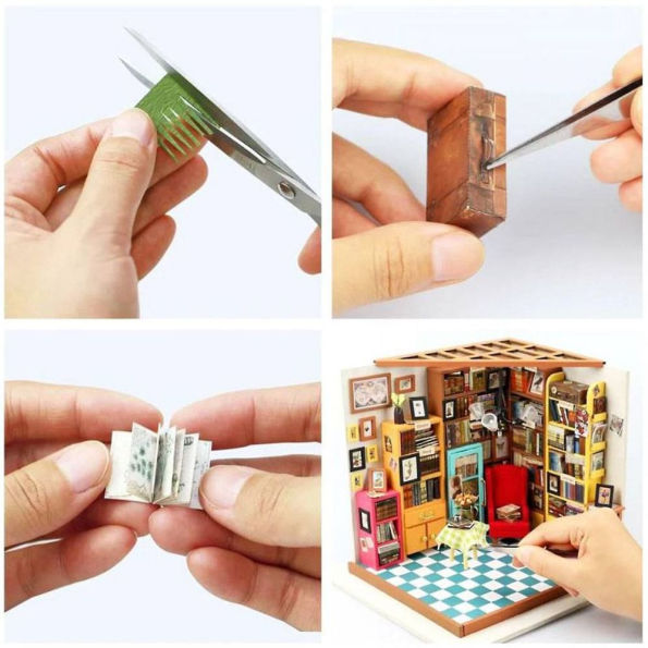 DIY Miniature House Kit: Sam's Study