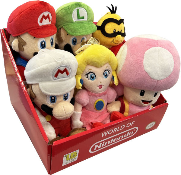SUPER MARIO ASSORTED PLUSH ($17.99)