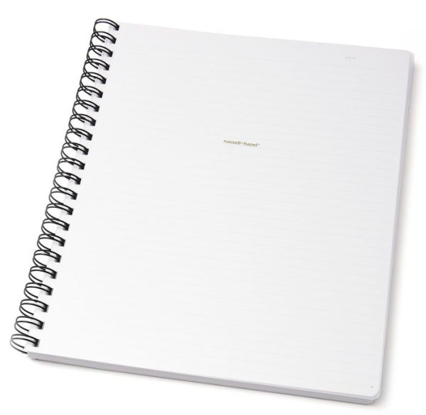 Russell + Hazel Clear Spiral Notebook, Letter Size