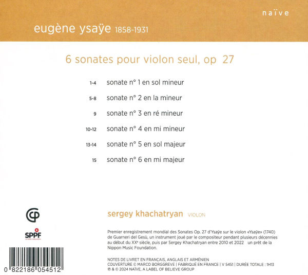Ysaÿe: VI Sonatas