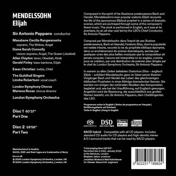 Mendelssohn: Elijah