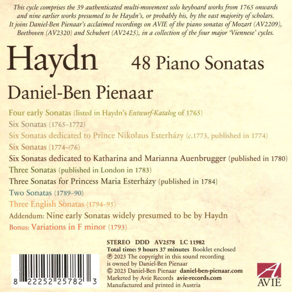 Haydn: 48 Piano Sonatas