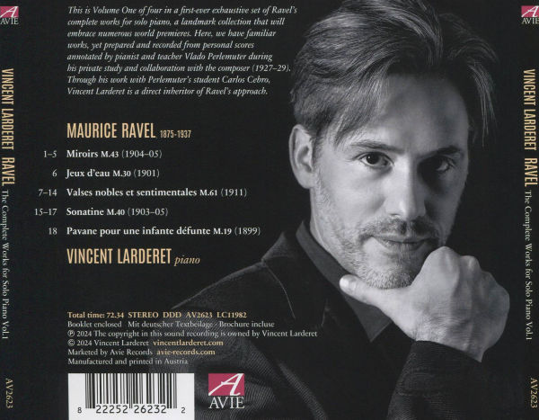 Ravel: The Complete Works for Solo Piano, Vol. 1