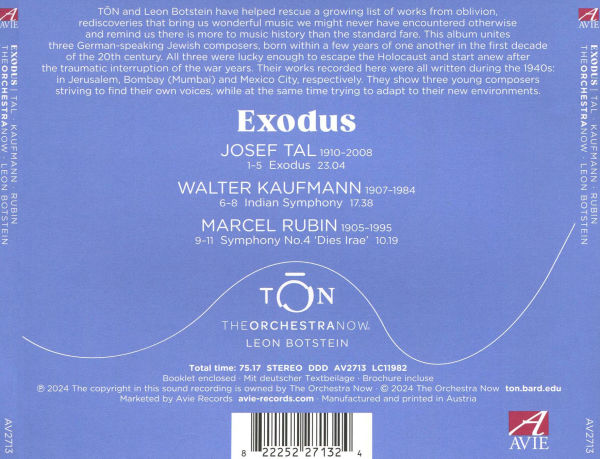 Exodus: Kaufmann, Rubin, Tal