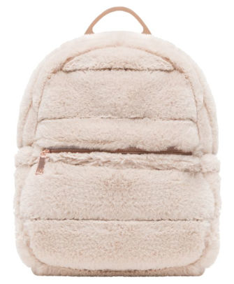 mini faux fur backpack