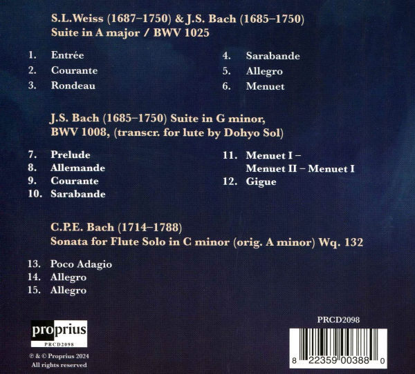 Meetings with Bach: S.L. Weiss, J.S. Bach and C.P.E Bach
