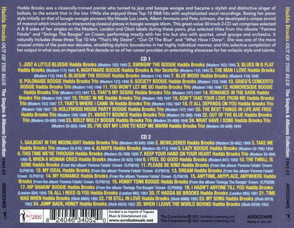 Out of the Blue: The Singles & Albums Collection 1945-53
